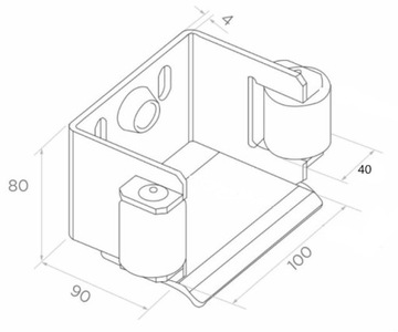 ТЕЛЕЖКА-РОЛИКИ ДЛЯ ОТКАТНЫХ ВОРОТ КОМПЛЕКТ 80x80