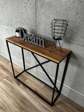консоль, туалетный столик INDUSTRIAL LOFT 80X25x75 черный