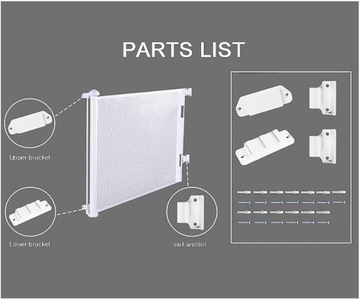 Выдвижные детские ворота для использования в помещении и на улице!Серые!150см!