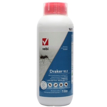 Draker 10.2 1l muchy mrówki kleszcze pluskwy komar