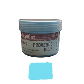 Farba kredowa REVIVO do mebli, przedmiotów, vintage - PROVENCE BLUE 250 ml
