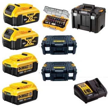 КОМБИНИРОВАННЫЙ НАБОР DEWALT БЕСЩЕТОЧНЫЙ 4 ШТ. 18 В 4xAKU