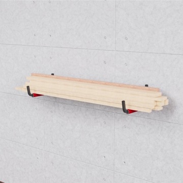 НАСТЕННАЯ ПОЛКА ДЛЯ ЛЕСТНИЦЫ, ЛЫЖ, САП-ДОСКИ, ДЕРЕВА