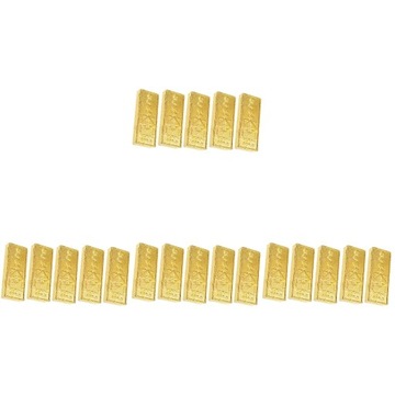 Fake Gold Bullion Lucky Coin Brick Toys Door Stop