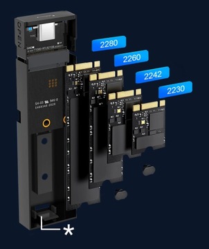 КОРПУС ДЛЯ ВНЕШНЕГО SSD NVME M.2 M2 USB