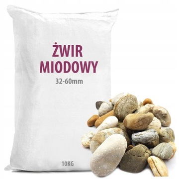 Kamienie Ozdobne ŻWIR MIODOWY Otoczaki Ogród 10KG
