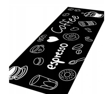 CHODNIK DO KUCHNI CZARNY COFFEE-ESPRSSO HIT 50x160