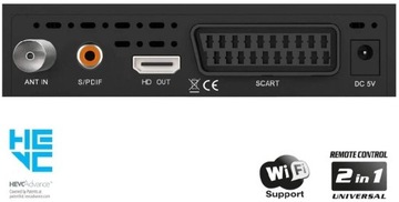 ТВ-декодер-тюнер DVB-T2 H.265\HEVC MPEG4 Edition EDISON PICCO T265 WIFI