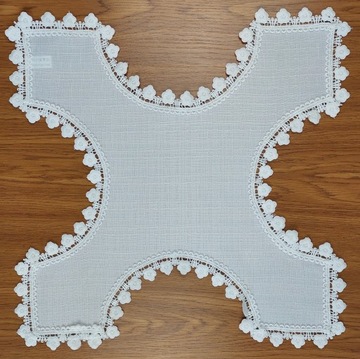 BIAŁA Serwetka do koszyka 42x42 PIECZYWA ŚWIĘCONKA