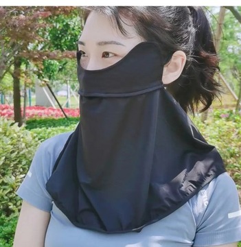 Летняя уличная анти-УФ-висячая вуаль для ушей, ледяная шелковая солнцезащитная маска для женщин