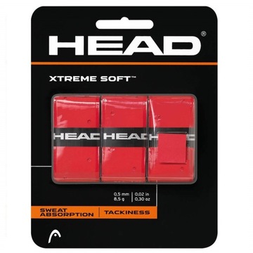 HEAD XTREME SOFT (3szt.) Red - Owijka Tenisowa