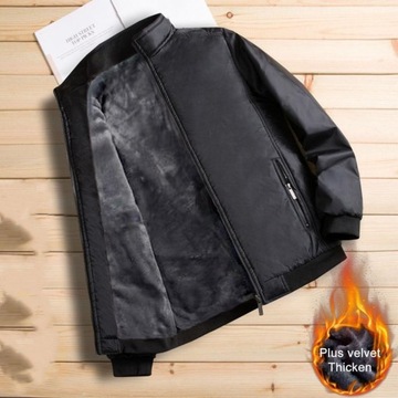 Men's Bomber Jackets Winter Plush Lined Wear-Resis
