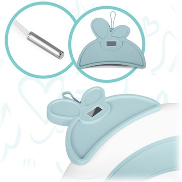 СКЛАДНАЯ ДЕТСКАЯ ВАННОЧКА ДЛЯ МЛАДЕНЦЕВ ЖК-ТЕРМОМЕТР СИЛИКОНОВЫЙ RICOKIDS