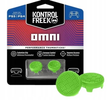 NAKŁADKI GRIPY NA GAŁKI DO PADA PLAYSTATION PS4 PS5 KONTROLFREEK OMNI GREEN