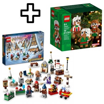ŚWIĄTECZNY ZESTAW LEGO HARRY POTTER KALENDARZ ADWENTOWY 76418 + LEGO 40642