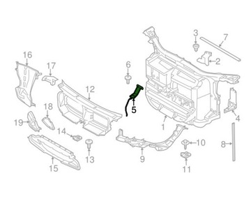 BMW PŘÍČKA HÁK DRŽÁK X1 E84