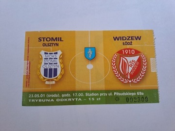 STOMIL OLSZTYN - WIDZEW ŁÓDŹ 23-05-2001
