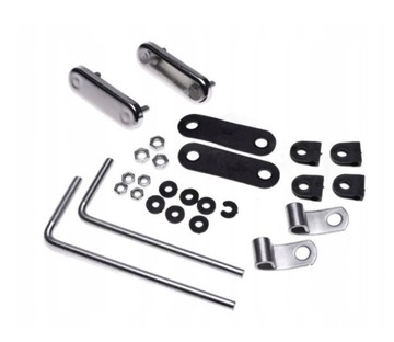 УНИВЕРСАЛЬНОЕ СТЕКЛО, ОБТЕКАТЕЛЬ, СКУТЕР, МОТОЦИКЛ, КРЕПЛЕНИЯ, КОМПЛЕКТ ROMET JUNAK