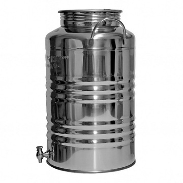 Бочка ANTAŁEK из нержавеющей стали INOX 30л ГЕРМЕТИЧНЫЙ контейнер с краном