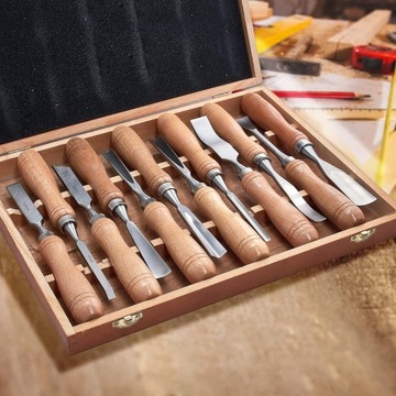 Стамески по дереву, 12 шт.