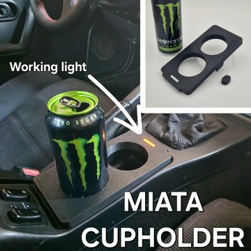 MAZDA MX-5 NA MIATA MK1 ПОДСТАКАННИК С ФУНКЦИОНАЛЬНОЙ ЛАМПОЙ