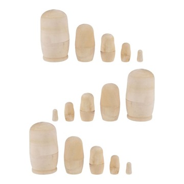 Русская Матрешка Деревянный Декор Неокрашенная