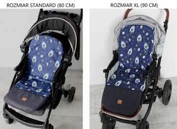 Wkładka do wózka spacerówki nóżki waterproof Tomi S 80 cm