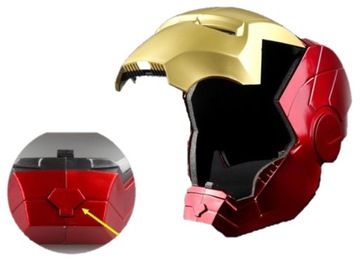 МАСКА ШЛЕМ ЖЕЛЕЗНЫЙ ЧЕЛОВЕК СВЕТЯЩИЙСЯ СВЕТОДИОД ОТКРЫВАЮЩИЙСЯ НАРЯД ДЛЯ КОСПЛЕЙ КОСТЮМ 1:1