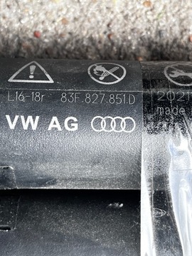 92/93 AUDI Q3 II VZPĚRA/TLAKOVAČ VZPĚRY/TLAKOVAČE TLUMIČE KRYT ELELKTRICKÝ 83F827851D