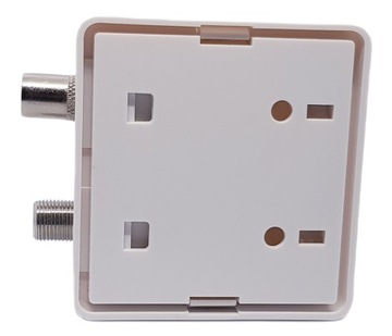Розетка TV-SAT ANTENNA, белая, для поверхностного монтажа