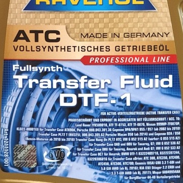 RAVENOL TRANSFER FLUID DTF-1 (ранее TF-0870) 1л