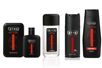 STR8 RED CODE ZESTAW 4cz EDT50ml+ DNS85ml+SPRAY150ml+ŻEL400ml