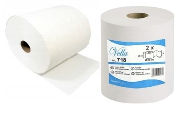 RĘCZNIK CZYŚCIWO CELULOZOWE BIAŁE 400m 2 ROLKI