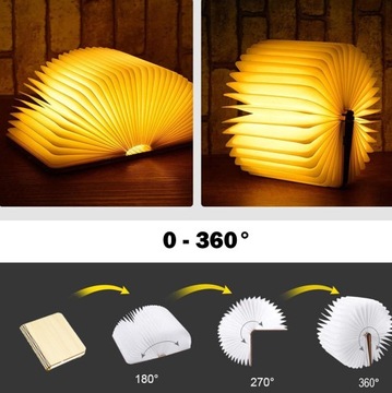 RGB LED BOOK 3D ночник на письменный стол для детской спальни