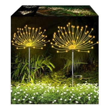 2X LAMPA SOLARNA OZDOBA OGRODOWA DMUCHAWCE 150 LED