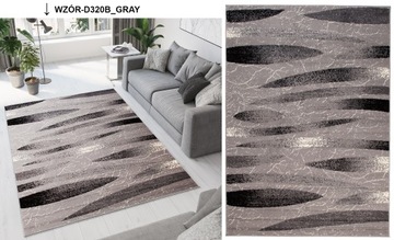 DYWAN 250x350 BCF MODNE NOWOCZESNE DYWANY SZARE