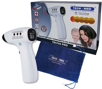 POLSKI TERMOMETR LEKARSKI BEZDOTYKOWY TECH-MED