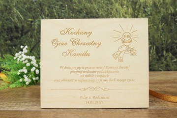 Благодарность Крестному Отцу за Святое Причастие