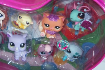 НОВЫЙ НАБОР Littlest Pet Shop из 12 фигурок LPS CAN mega УНИКАЛЬНЫЙ Hasbro