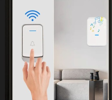 БЕСПРОВОДНОЙ ДВЕРНОЙ ЗВОНОК ДЛЯ ВОРОТ, НА БАТАРЕЯХ, ВОДОНЕПРОНИЦАЕМЫЙ НАРУЖНЫЙ