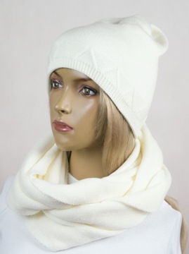 KOMPLET CZAPKA + KOMIN bez pompona # 23