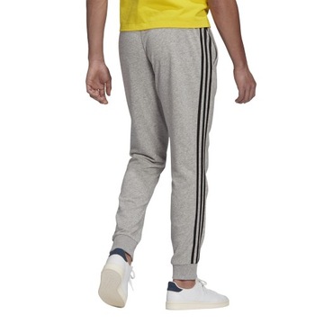 SPODNIE ADIDAS ZWĘŻANE SZARE R0Z. XXL ESSENTIALS KLASYCZNE TRENINGOWE