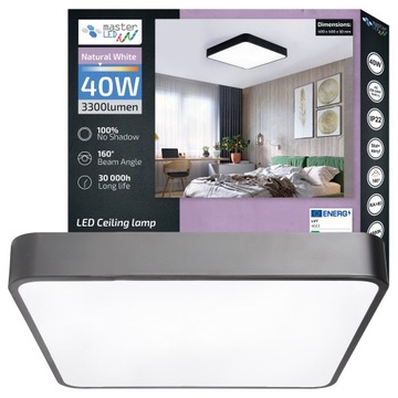 Plafon LED 40W NATYNKOWY sufitowy oprawa LAMPA panel