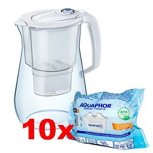 Dzbanek filtrujący Aquaphor Onyx biały 10 MaxforPl