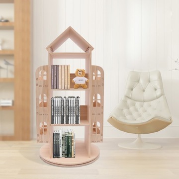 ПОЛКА КНИЖНЫЙ ШКАФ, ПОВОРОТНЫЙ ДЕТСКИЙ КНИЖНЫЙ ШКАФ