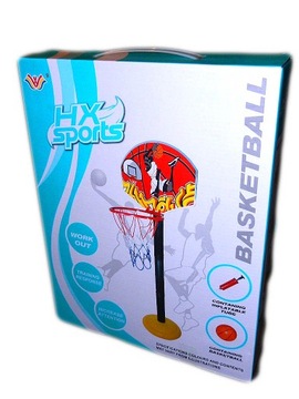 gra w KOSZA dla dzieci BASKETBALL koszykówka stojak piłka pompka