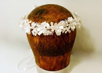 белый традиционный венок для причастия, венки для причастия