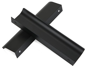 Uchwyt krawędziowy UCHWYT MEBLOWY 600mm CZARNY MAT NOWOCZESNY rączka meble