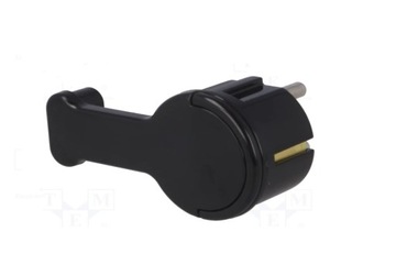 УГЛОВАЯ ВИЛКА ULTRA FLAT 16A 2P+Z С РУЧКОЙ