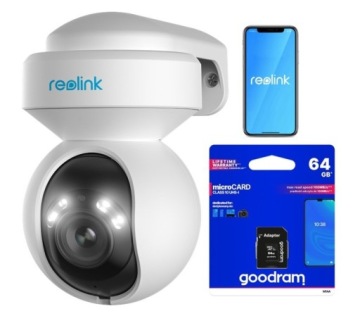 Kamera Reolink E560P 8MP 4K Poe Led Ir audio Detekce Karta 64GB